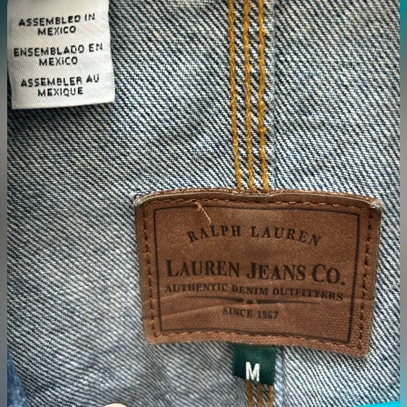 Vintage Ralph Lauren Jeans Co. Denim Chore Jacket Light Blue - Picture 2 of 10